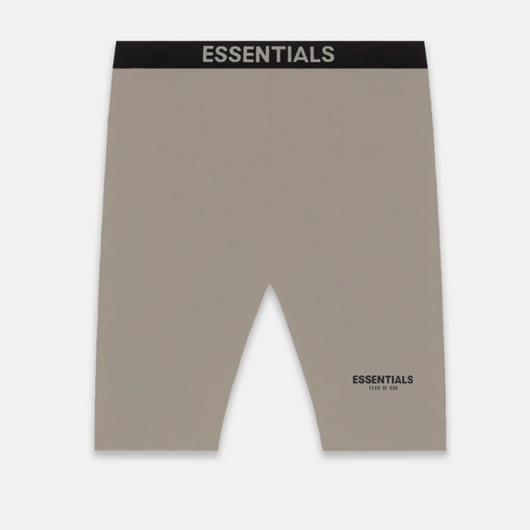 Essentials Taupe Biker Shorts womens - Picture 7 of 11